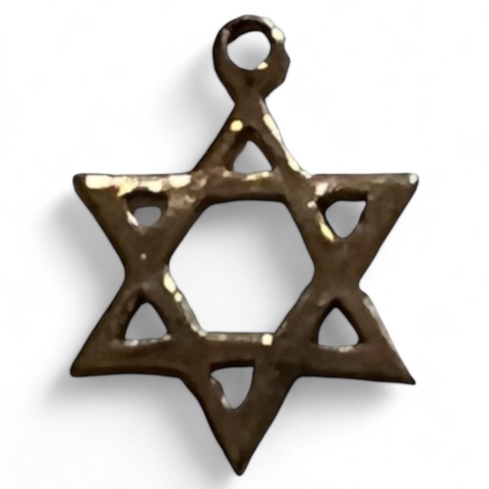 Star of David Charm Jewish Israel Kabbalah Rose Gold tone Pendant